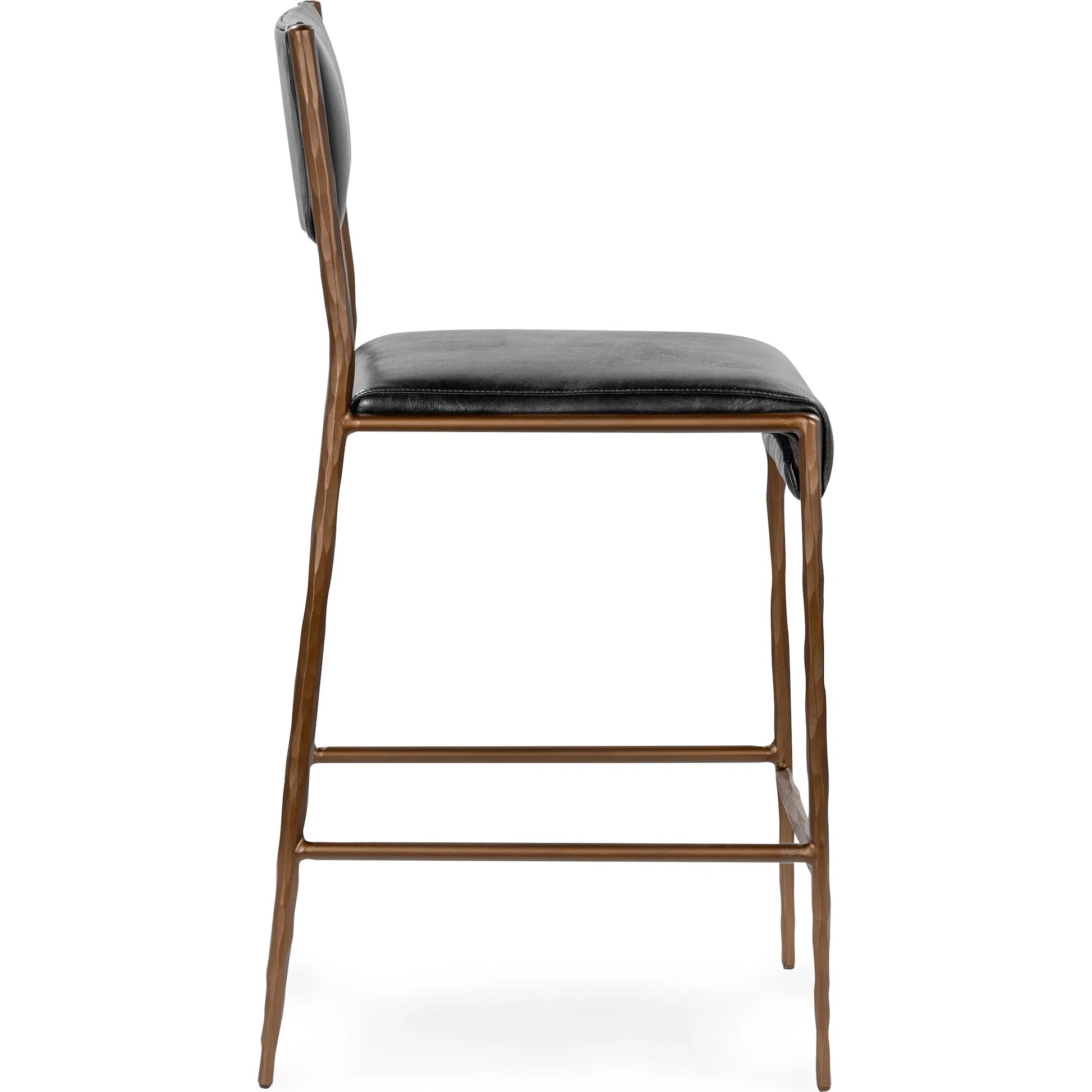 Kayne Leather Counter Stool by Classic Home. Made from top grain leather in a traditional style.