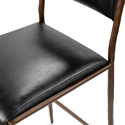 Kayne Leather Counter Stool by Classic Home. Made from top grain leather in a traditional style.