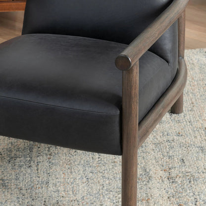 Azoria Leather Accent Chair by Classic Home. Made from unique in a modern style.