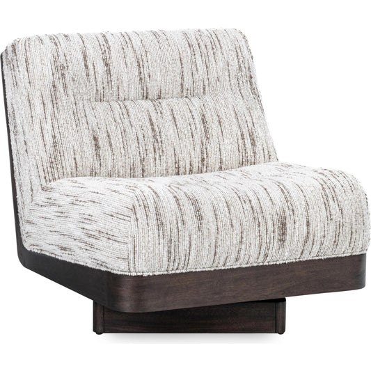 Crandall Upholstered Fabric Swivel Accent Chair by Classic Home. Made from 90% polyester, 10% acrylic, oak wood in a transitional style.