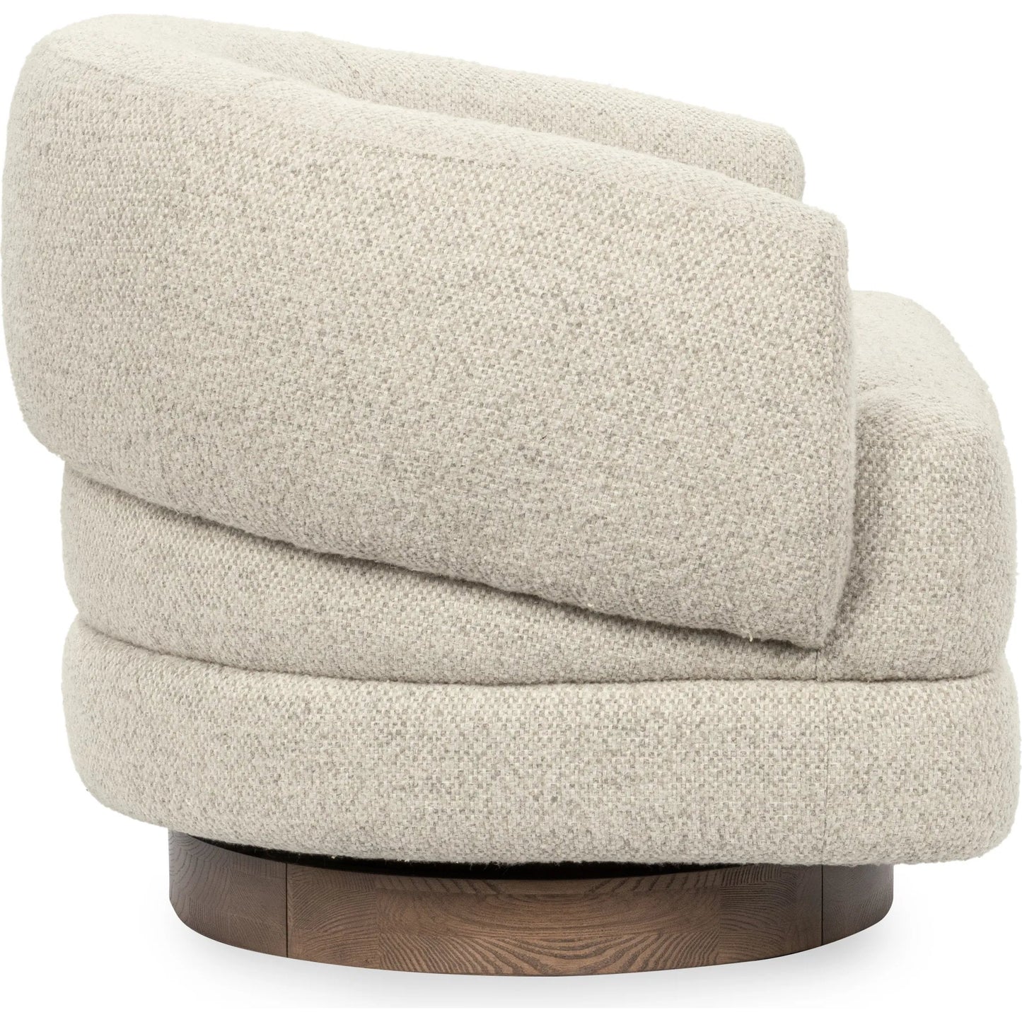 002 SI-2353742 | Additional Silo | Chassia Upholstered Swivel Chair by Classic Home in beige. Made from 95% polyester, 5% wool, ash wood in a transitional style.