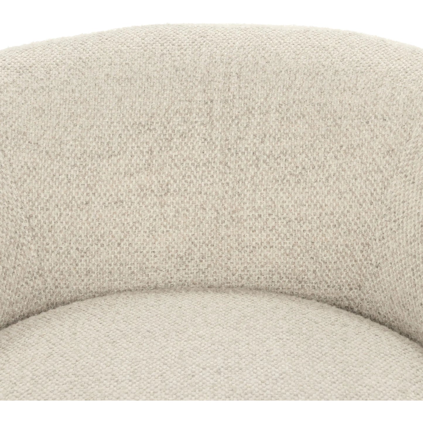 008 SI-2353742 | Closeup | Chassia Upholstered Swivel Chair by Classic Home in beige. Made from 95% polyester, 5% wool, ash wood in a transitional style.