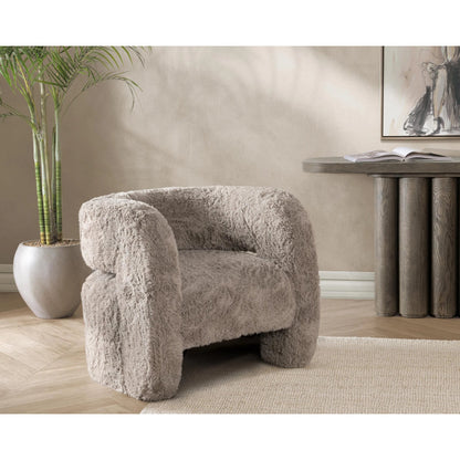 Teddy Plush Accent Chair by Classic Home. Made from 100% polyester in a modern style.