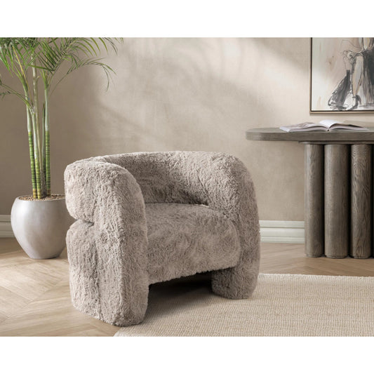 Teddy Plush Accent Chair by Classic Home. Made from 100% polyester in a modern style.