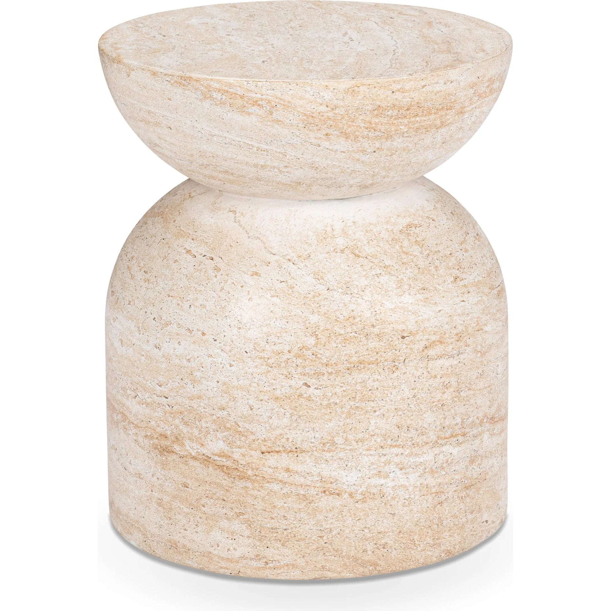 Ridgewood Concrete Outdoor Stool by Classic Home. Made from glass fiber reinforced concrete in a transitional style.