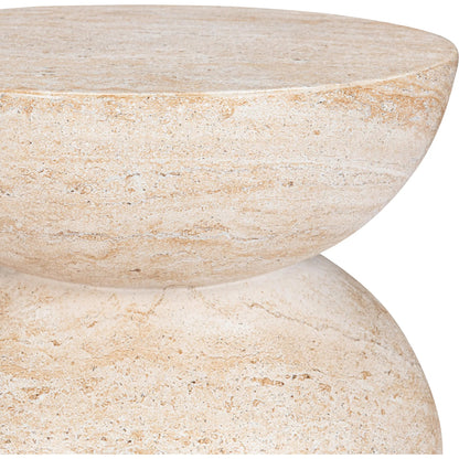 Ridgewood Concrete Outdoor Stool by Classic Home. Made from glass fiber reinforced concrete in a transitional style.