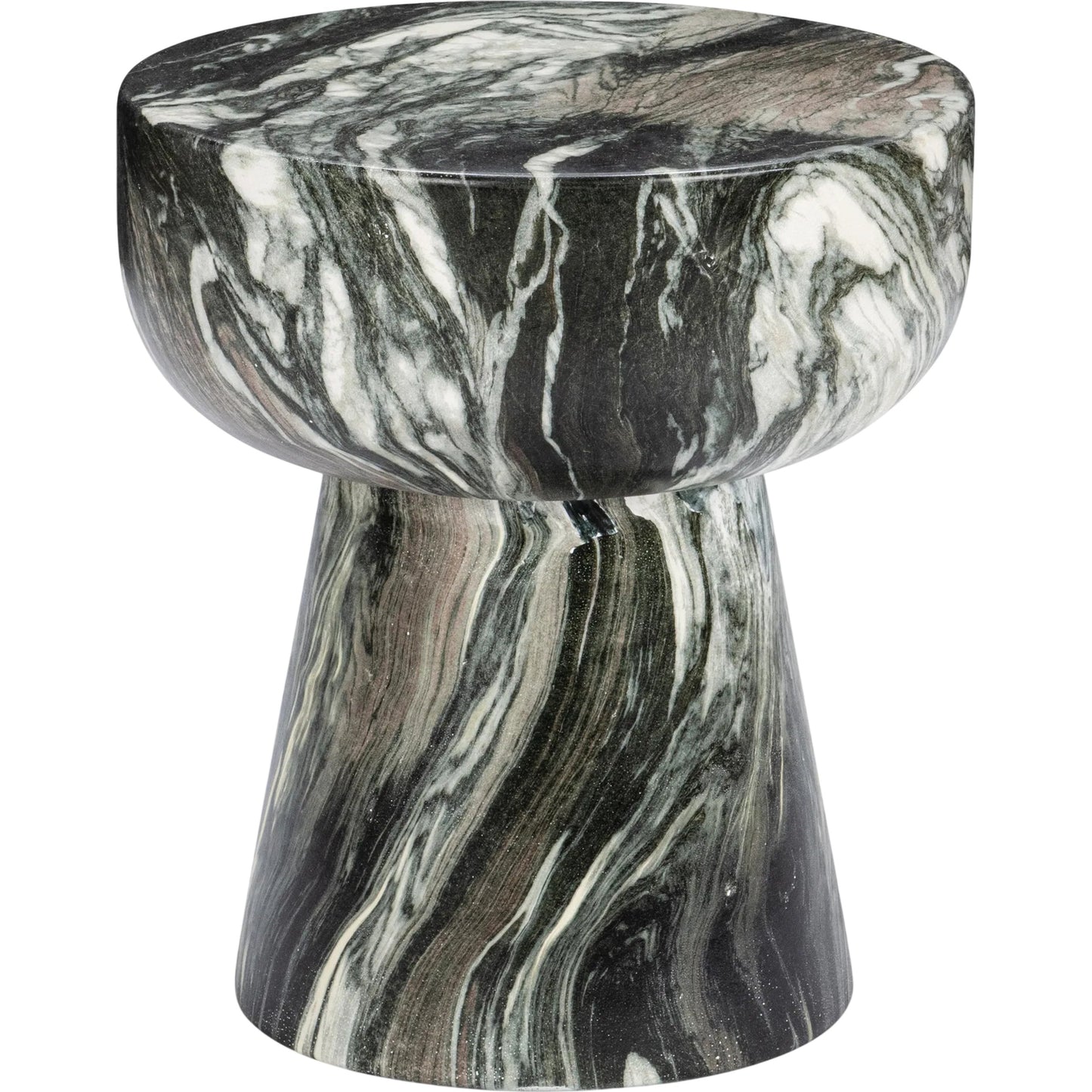 001 SI-2353744 | Primary Silo | Merz Outdoor Stool by Classic Home in black. Made from glass fiber reinforced concrete in a modern style.