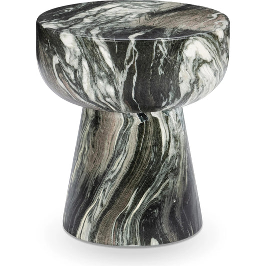 Merz Outdoor Stool by Classic Home in black. Made from glass fiber reinforced concrete in a unique style.