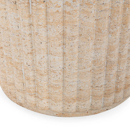 Selah Outdoor Concrete Stool by Classic Home. Made from glass fiber reinforced concrete in a transitional style.