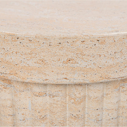 Selah Outdoor Concrete Stool by Classic Home. Made from glass fiber reinforced concrete in a transitional style.
