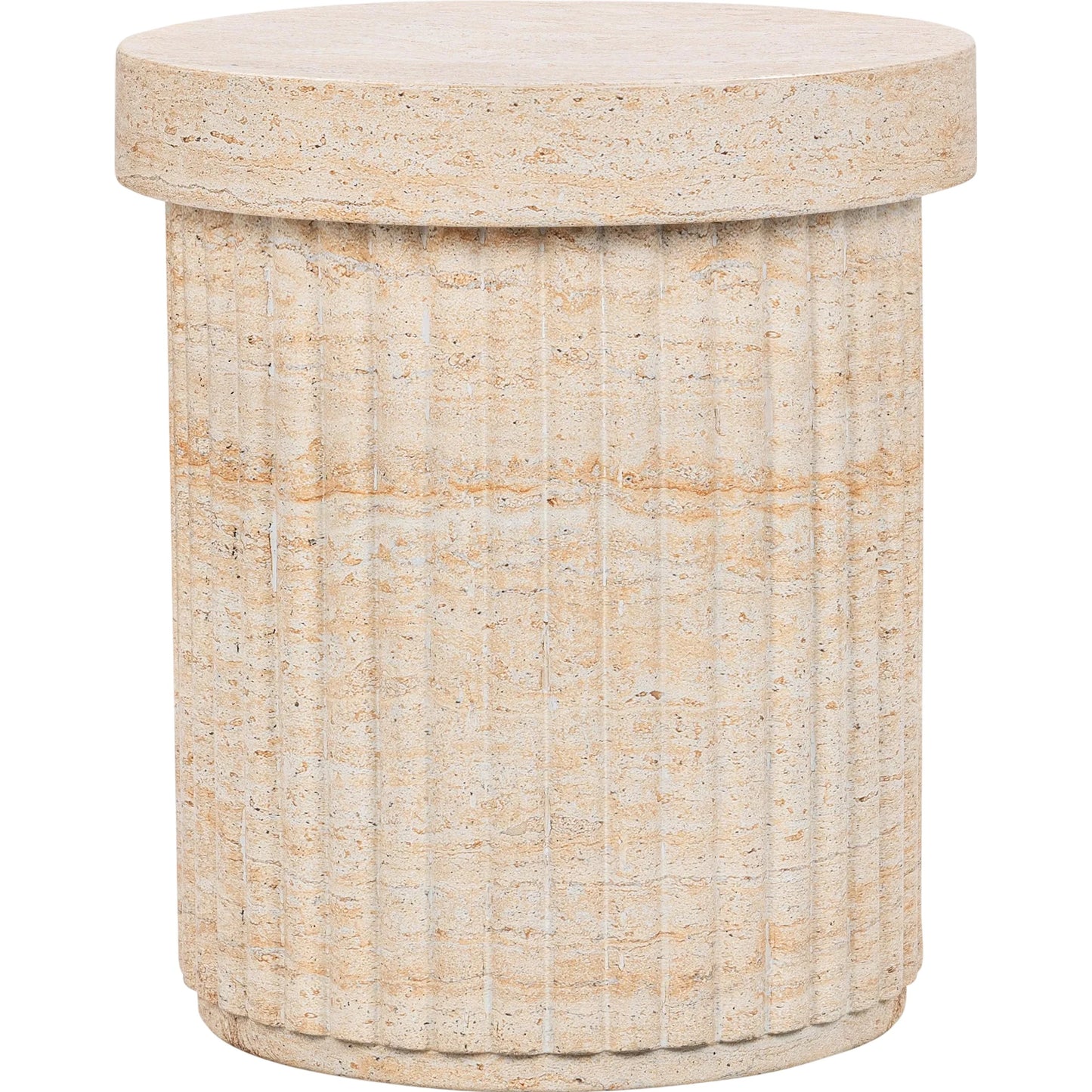 001 SI-2353745 | Primary Silo | Selah Outdoor Concrete Stool by Classic Home. Made from glass fiber reinforced concrete in a transitional style.