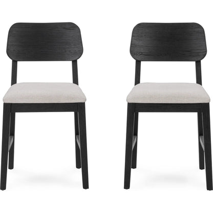 Deavon Oak Wood Dining Chair (Set of 2) by Classic Home. Made from oak wood, 100% polyester in a modern style.