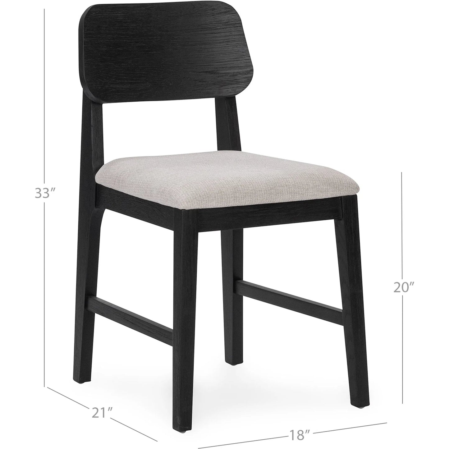 004 SI-2303309 | Additional Silo | Deavon Oak Wood Dining Chair (Set of 2) by Classic Home. Made from oak wood, 100% polyester in a modern style.