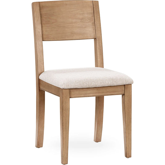 Allegra Reclaimed Pine Wood Dining Chairs (Set of 2) by Kosas Home in natural. Made from reclaimed pine in a unique style.