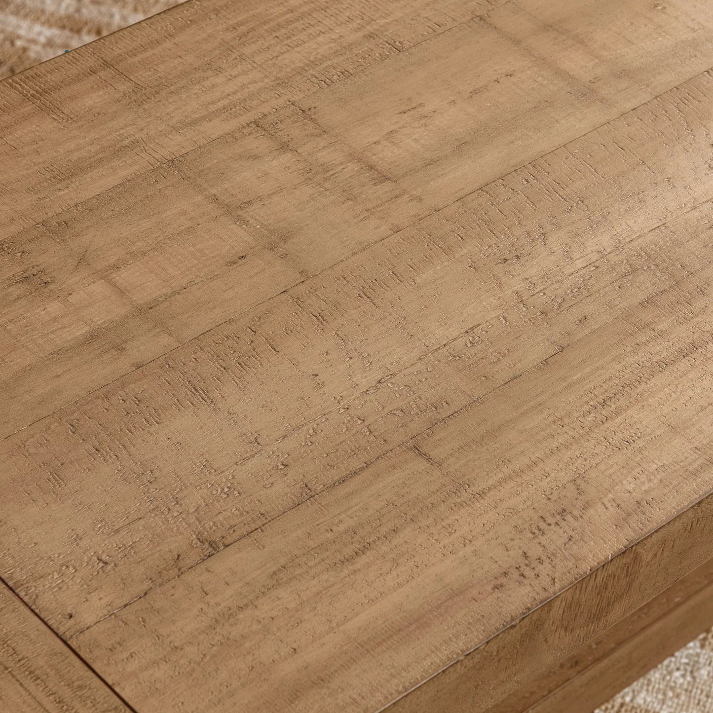 007 SI-2353774 | Closeup | Allegra Reclaimed Pine Wood Dining Bench by Kosas Home in natural. Made from reclaimed pine in a transitional style.