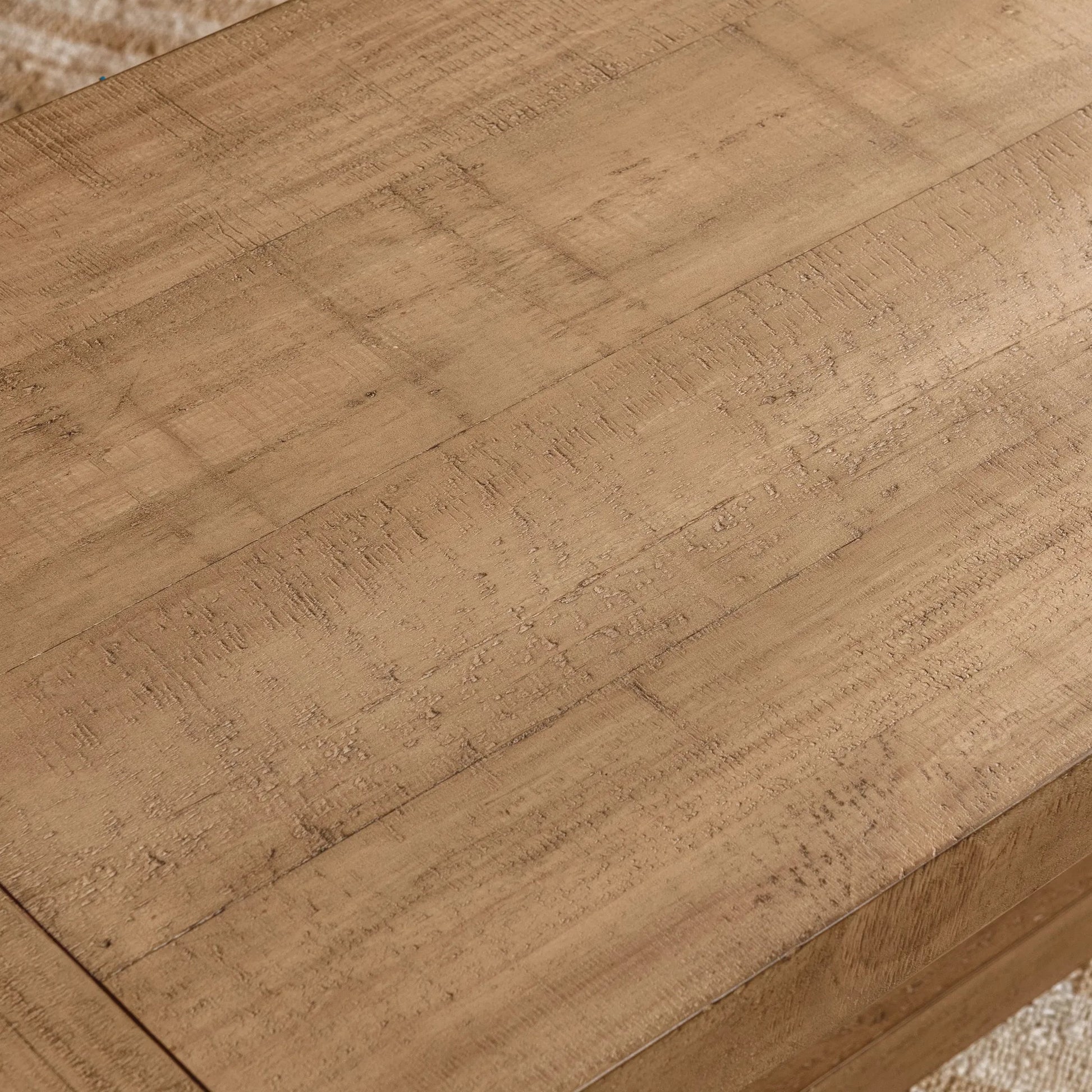 Allegra Reclaimed Pine Wood Dining Bench by Kosas Home in natural. Made from reclaimed pine in a transitional style.