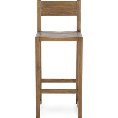 Fenmore Bar Stool by Kosas Home. Made from pine wood in a transitional style.