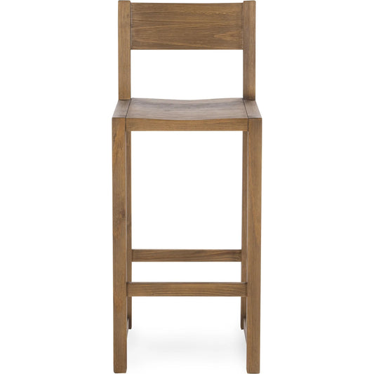 Fenmore Bar Stool by Kosas Home. Made from pine wood in a unique style.