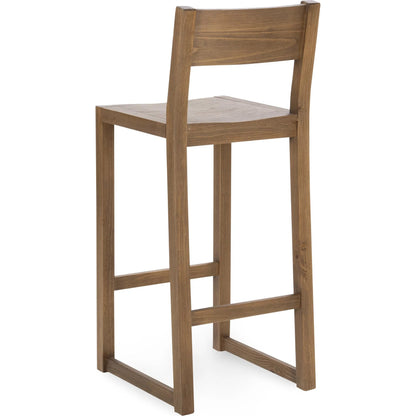 Fenmore Bar Stool by Kosas Home. Made from pine wood in a transitional style.