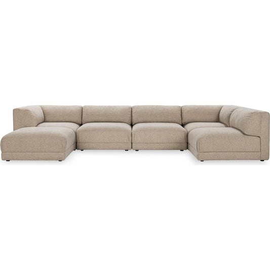 Adalynne Sectional Sofa by Classic Home in buttermilk. Made from 100% polyester in a transitional style.