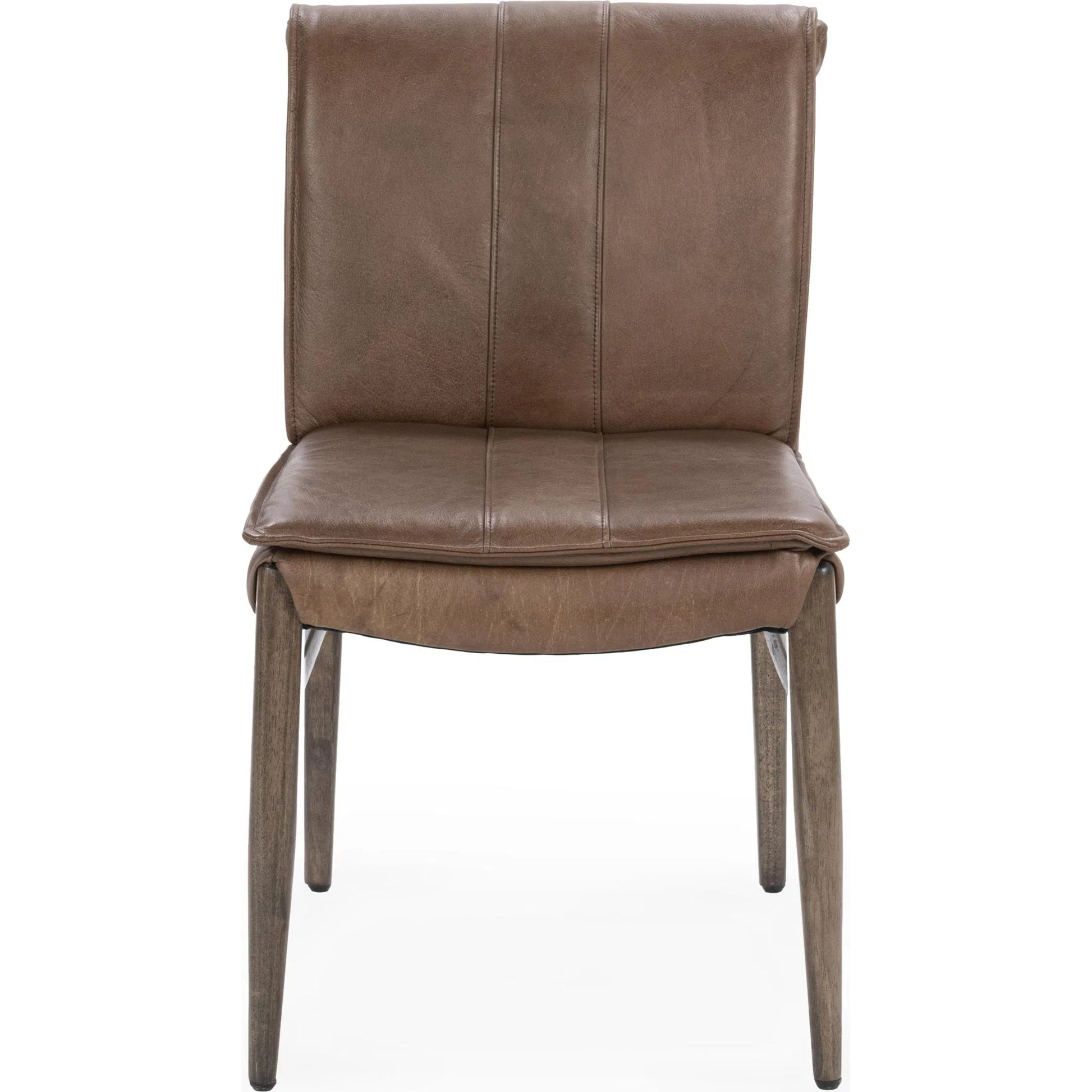Lynden Dining Chair (Set of 2) by Classic Home in maple brown. Made from top grain leather, parawood in a traditional style.