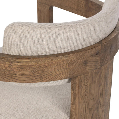 Labelle Oak Wood Dining Chair by Classic Home in tan oak. Made from oak wood, 100% polyester in a unique style.