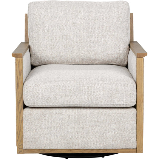Norman Accent Chair by Classic Home in almond cocoa. Made from ash wood, 100% polyester in a transitional style.
