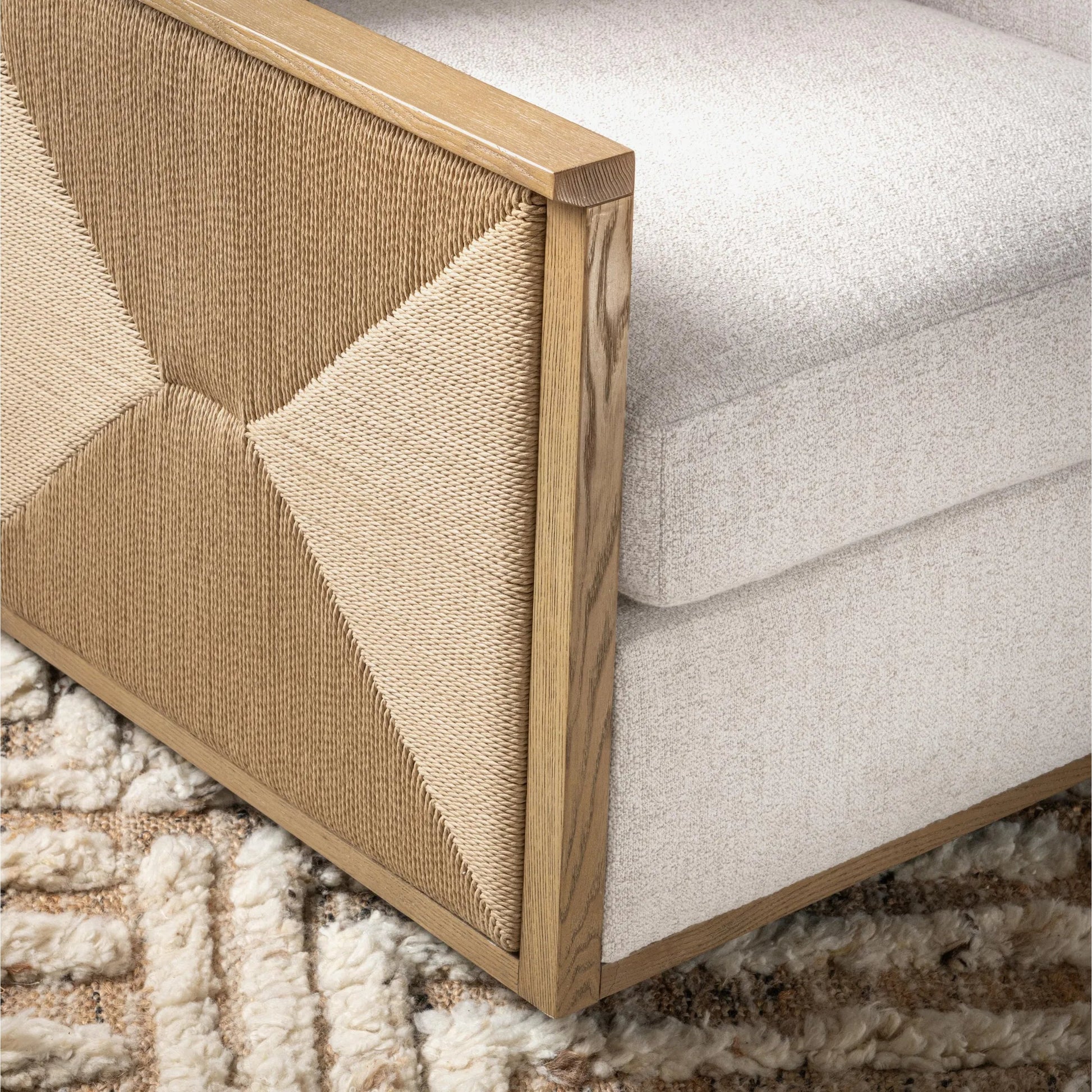 Norman Accent Chair by Classic Home in almond cocoa. Made from ash wood, 100% polyester in a transitional style.