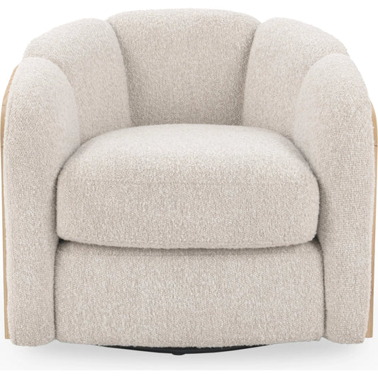 Daisy Accent Chair by Classic Home in coastal sand. Made from 90% polyester, 5% acrylic, 5% wool in a transitional style.