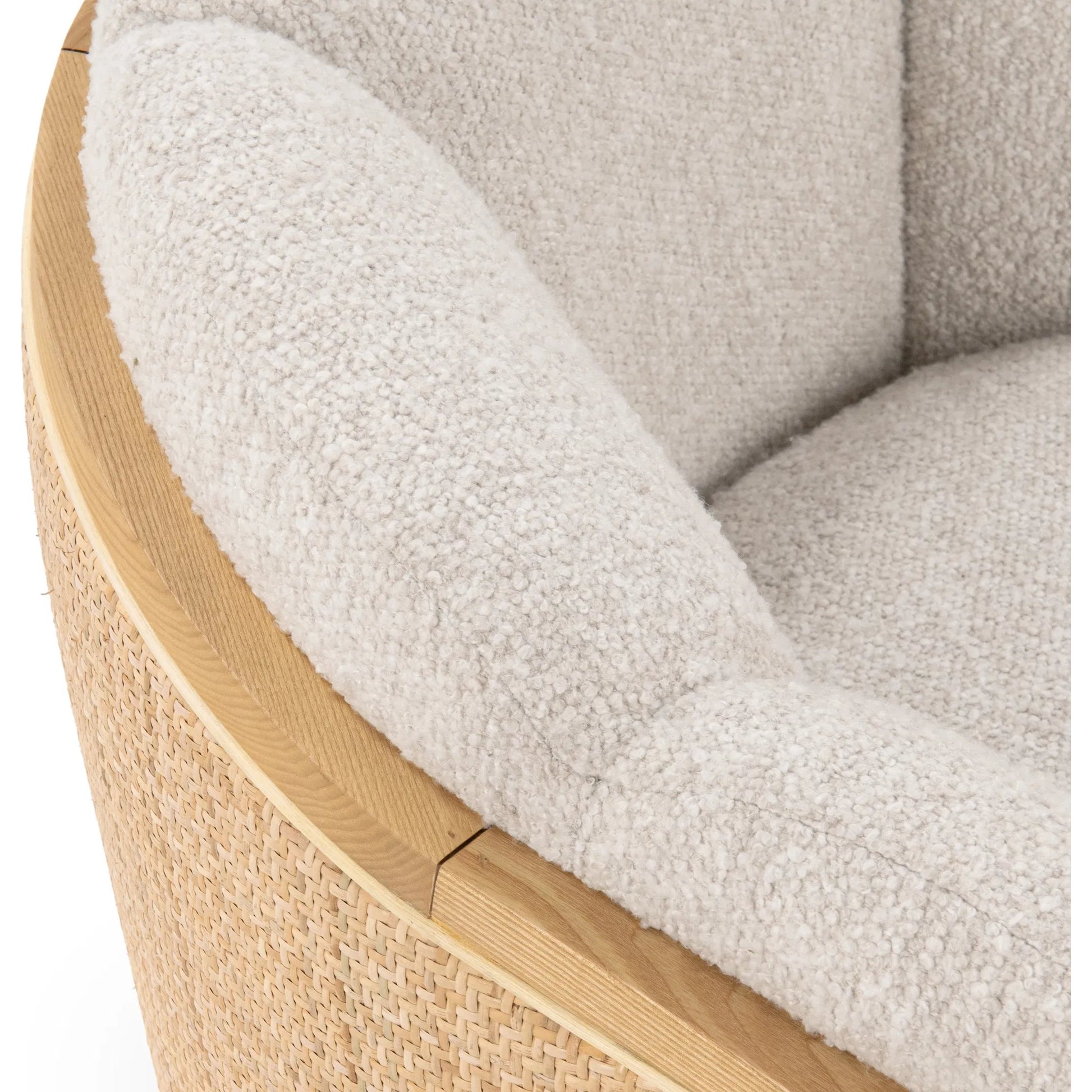 Daisy Accent Chair by Classic Home in coastal sand. Made from 90% polyester, 5% acrylic, 5% wool in a transitional style.