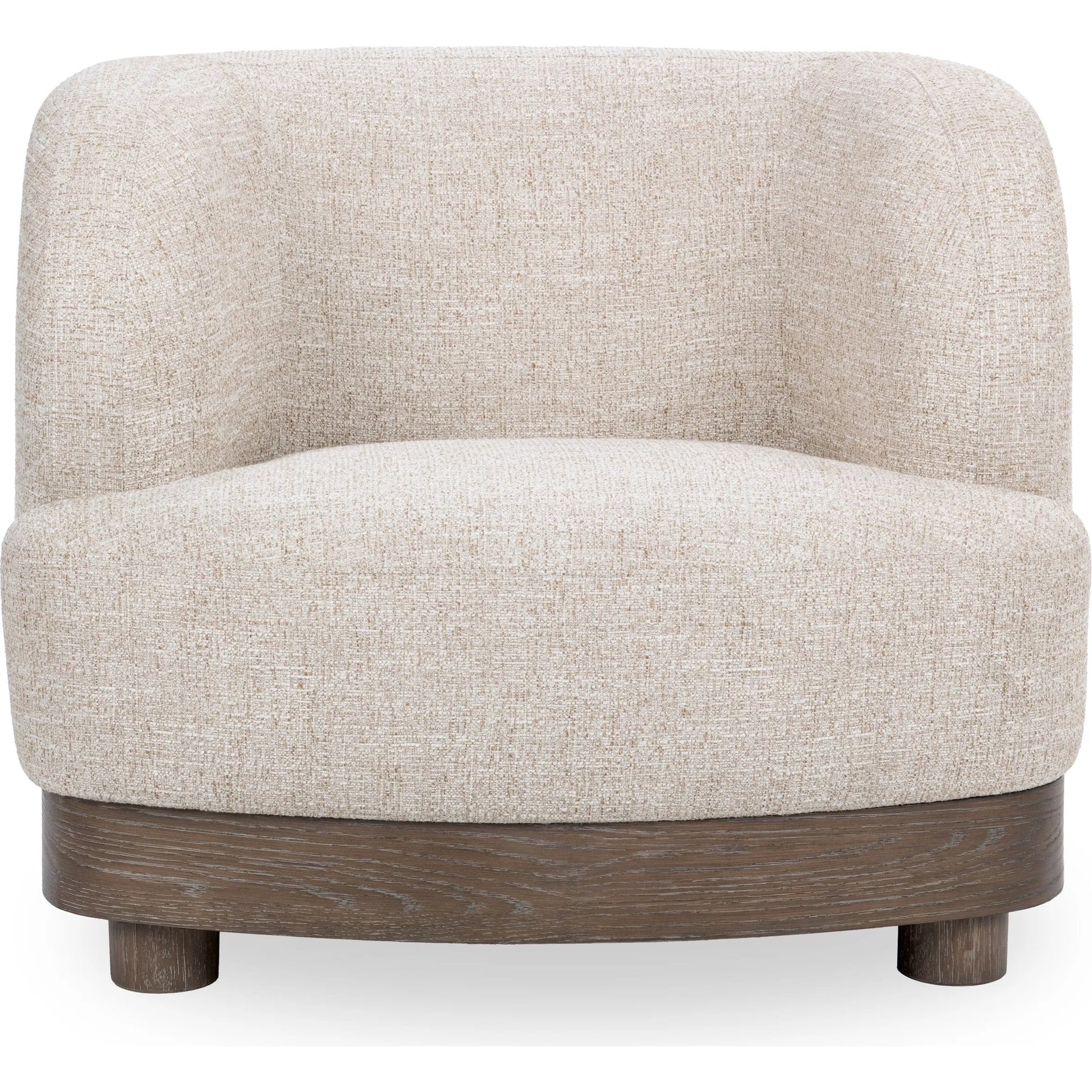 Meera Upholstered Fabric Accent Chair by Classic Home in latte. Made from 100% polyester, oak wood in a unique style.