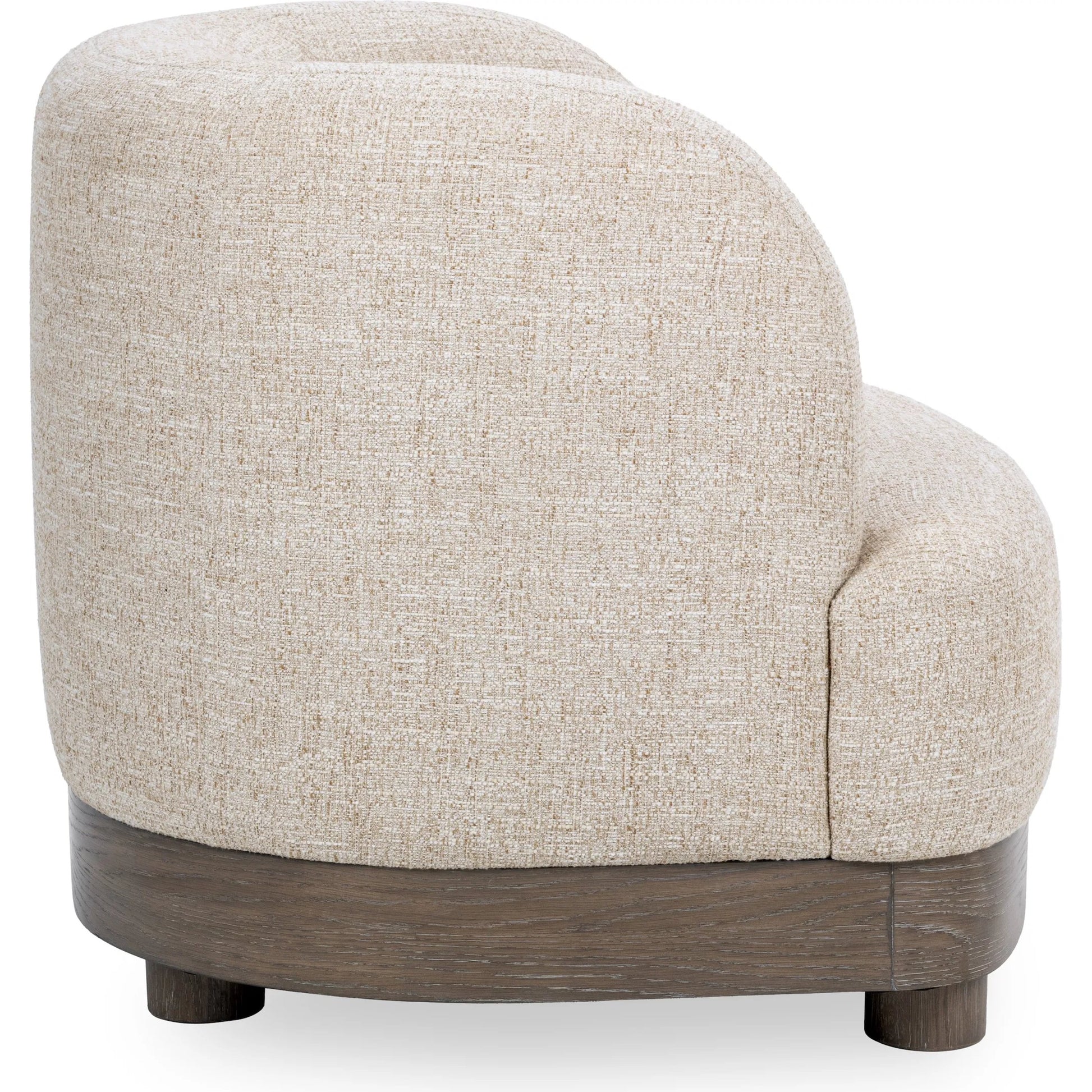 Meera Upholstered Fabric Accent Chair by Classic Home in latte. Made from 100% polyester, oak wood in a unique style.