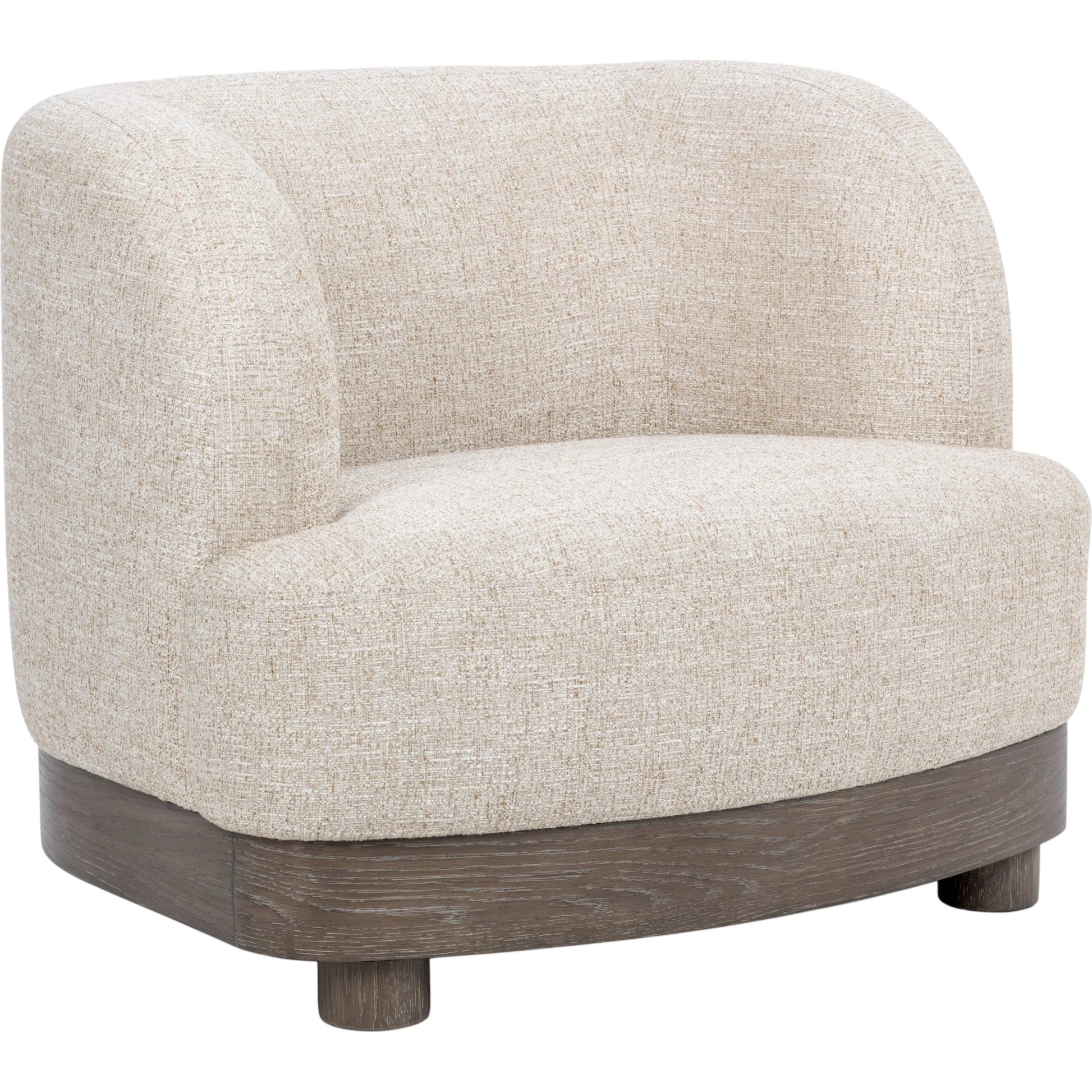Meera Upholstered Fabric Accent Chair by Classic Home in latte. Made from 100% polyester, oak wood in a unique style.