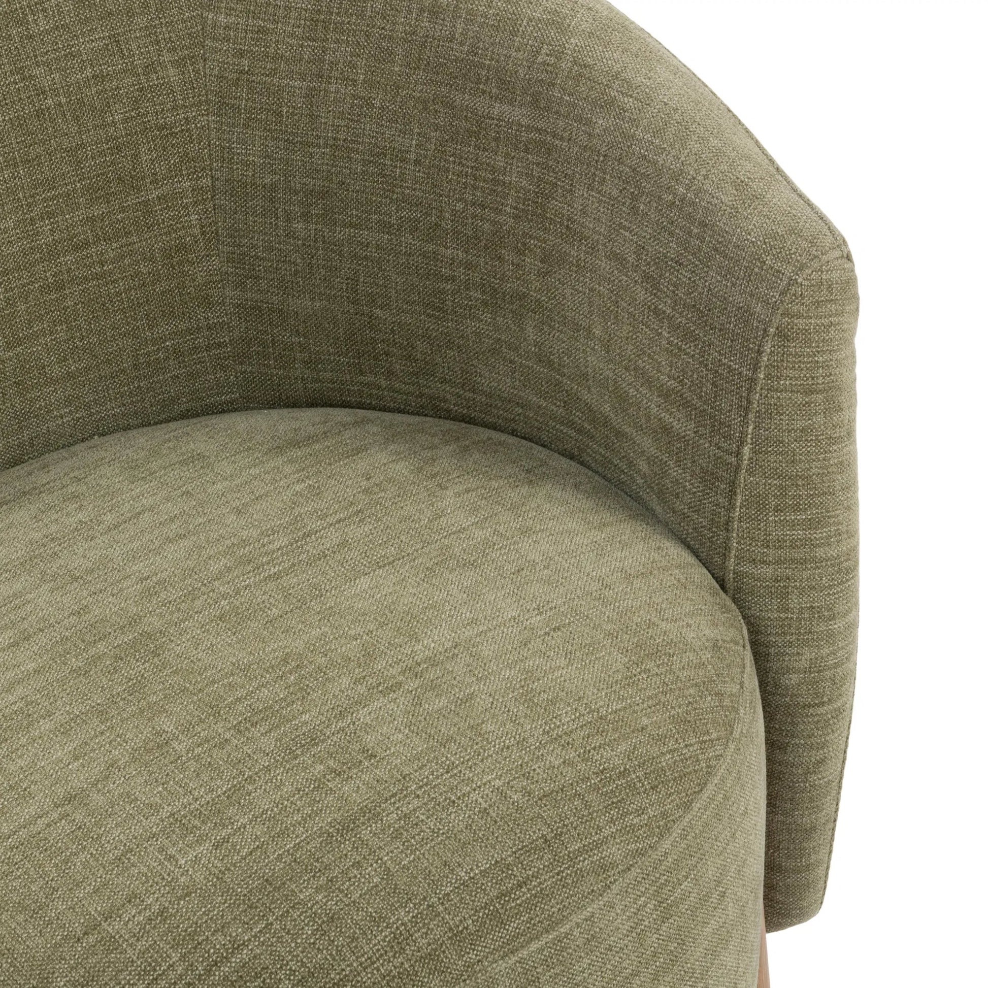 Myra Upholstered Fabric Accent Chair by Classic Home in sage dust. Made from 100% polyester, oak wood in a unique style.