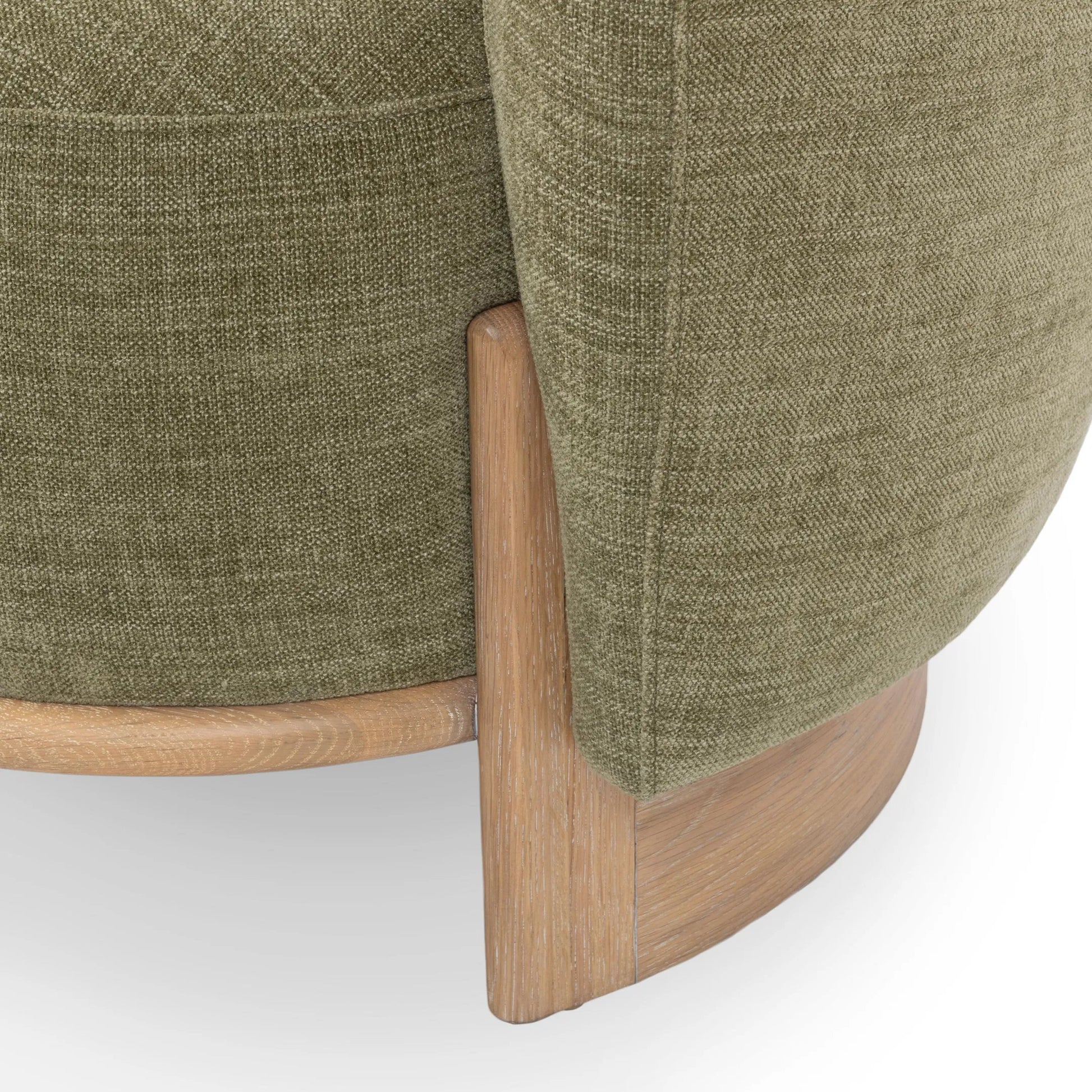 Myra Upholstered Fabric Accent Chair by Classic Home in sage dust. Made from 100% polyester, oak wood in a unique style.