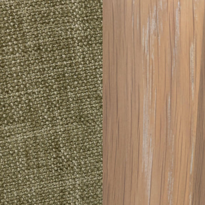 Myra Upholstered Fabric Accent Chair by Classic Home in sage dust. Made from 100% polyester, oak wood in a unique style.