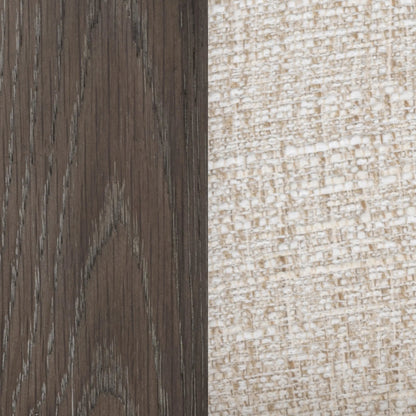 Malia Upholstered Fabric Accent Chair by Classic Home in latte. Made from 100% polyester, oak veneer in a unique style.