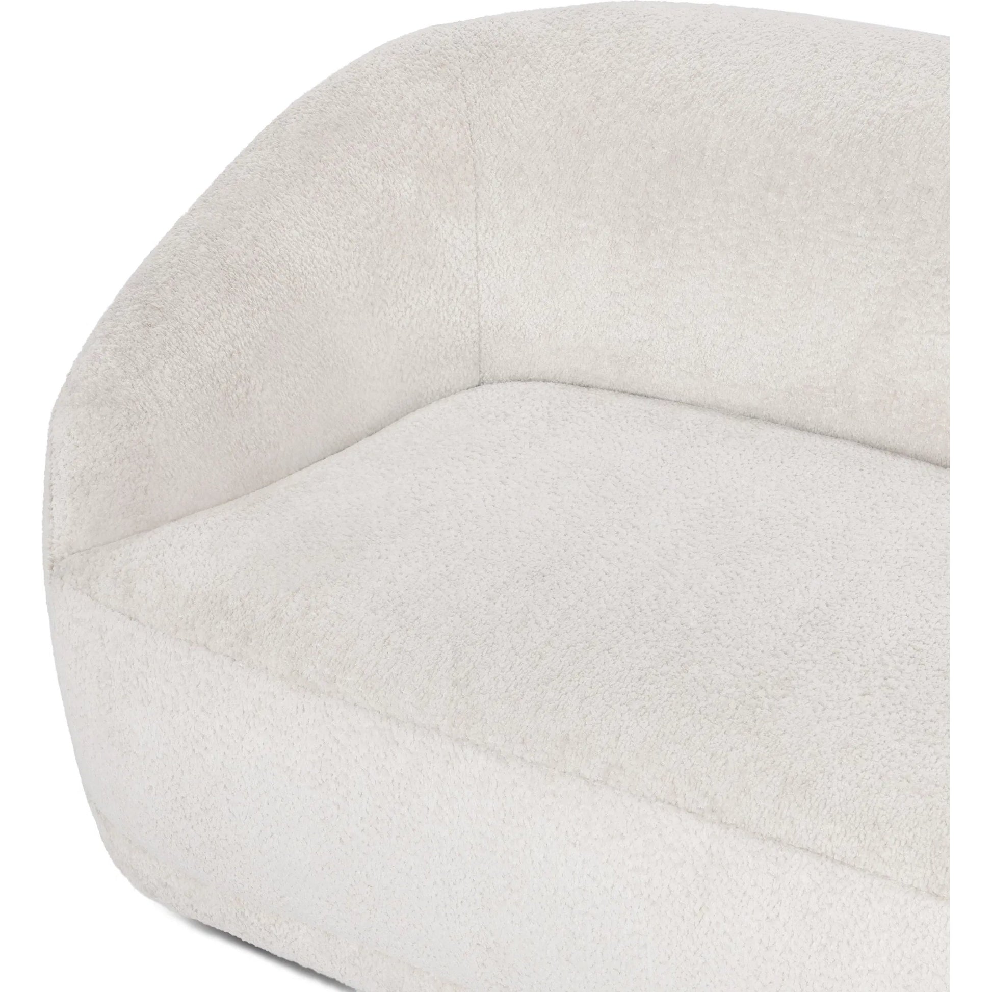 Argon Upholstered Fabric Sofa by Classic Home in ivory blush. Made from 100% polyester in a unique style.