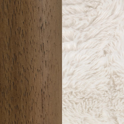 Riya Accent Chair by Classic Home in vanilla. Made from 100% polyester, ash wood in a eclectic & global style.