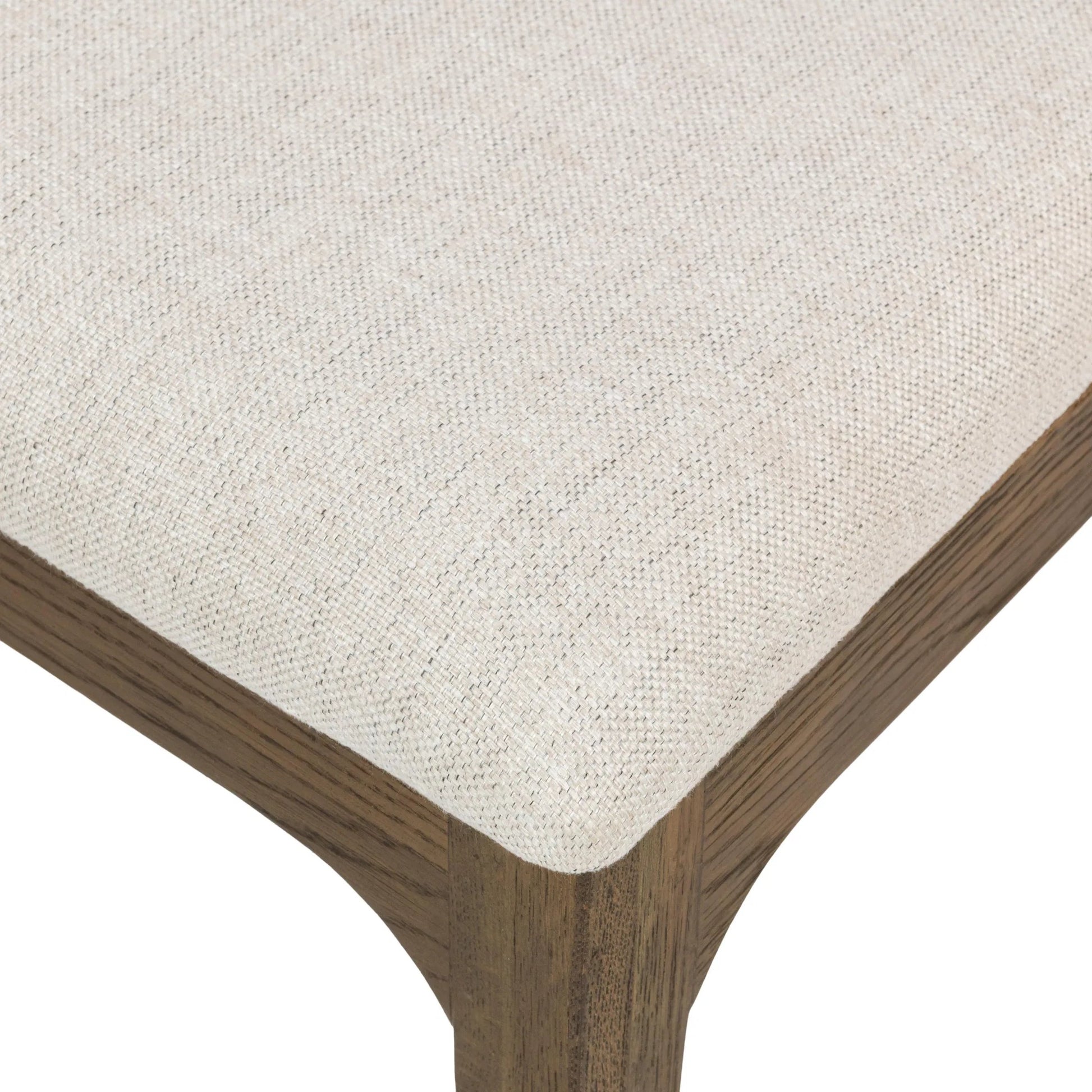 Estelle Upholstered Dining Chairs (Set of 2) by Classic Home in soft cocoa. Made from 100% polyester, oak wood in a unique style.