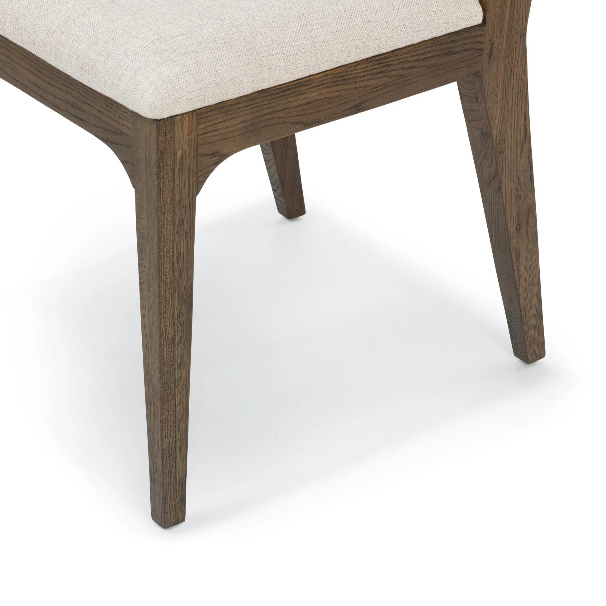 Estelle Upholstered Dining Chairs (Set of 2) by Classic Home in soft cocoa. Made from 100% polyester, oak wood in a unique style.