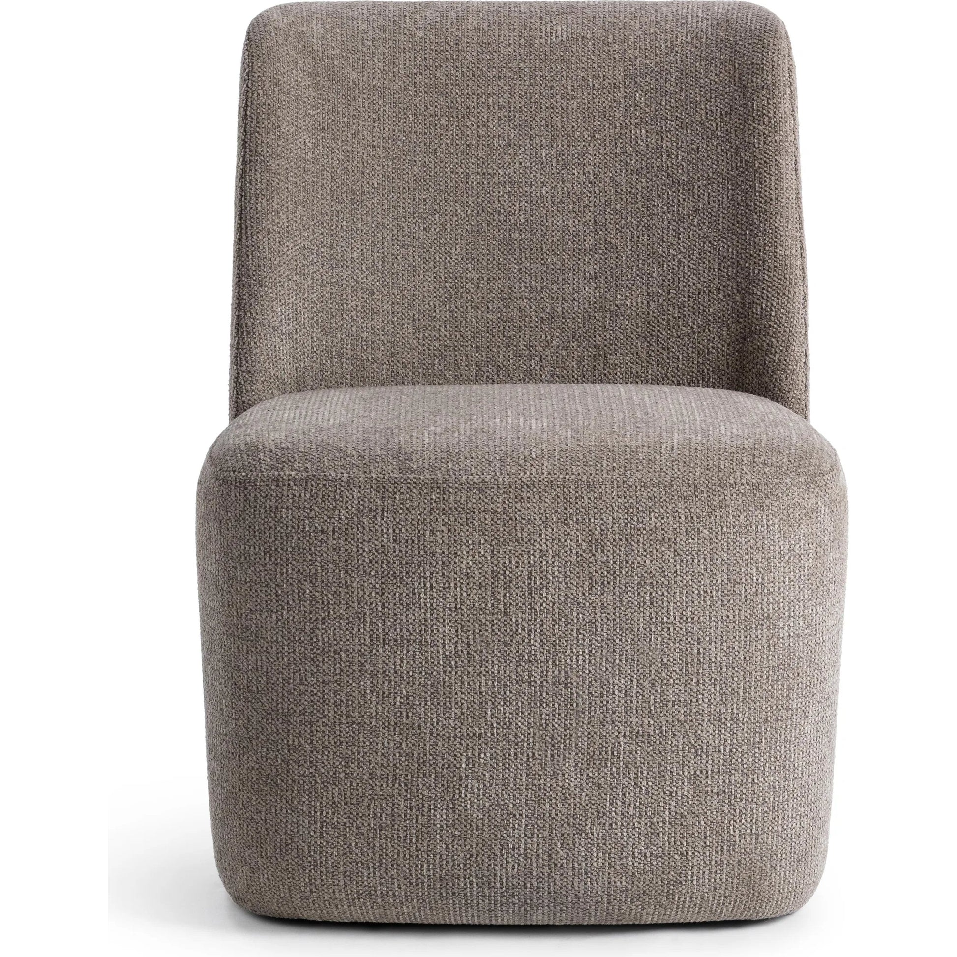 Senna Upholstered Dining Chair by Classic Home in taupe. Made from 100% polyester in a unique style.