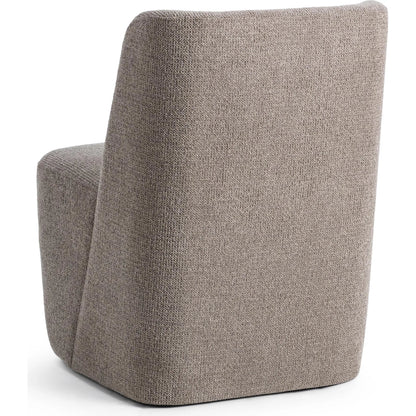 Senna Upholstered Dining Chair by Classic Home in taupe. Made from 100% polyester in a unique style.