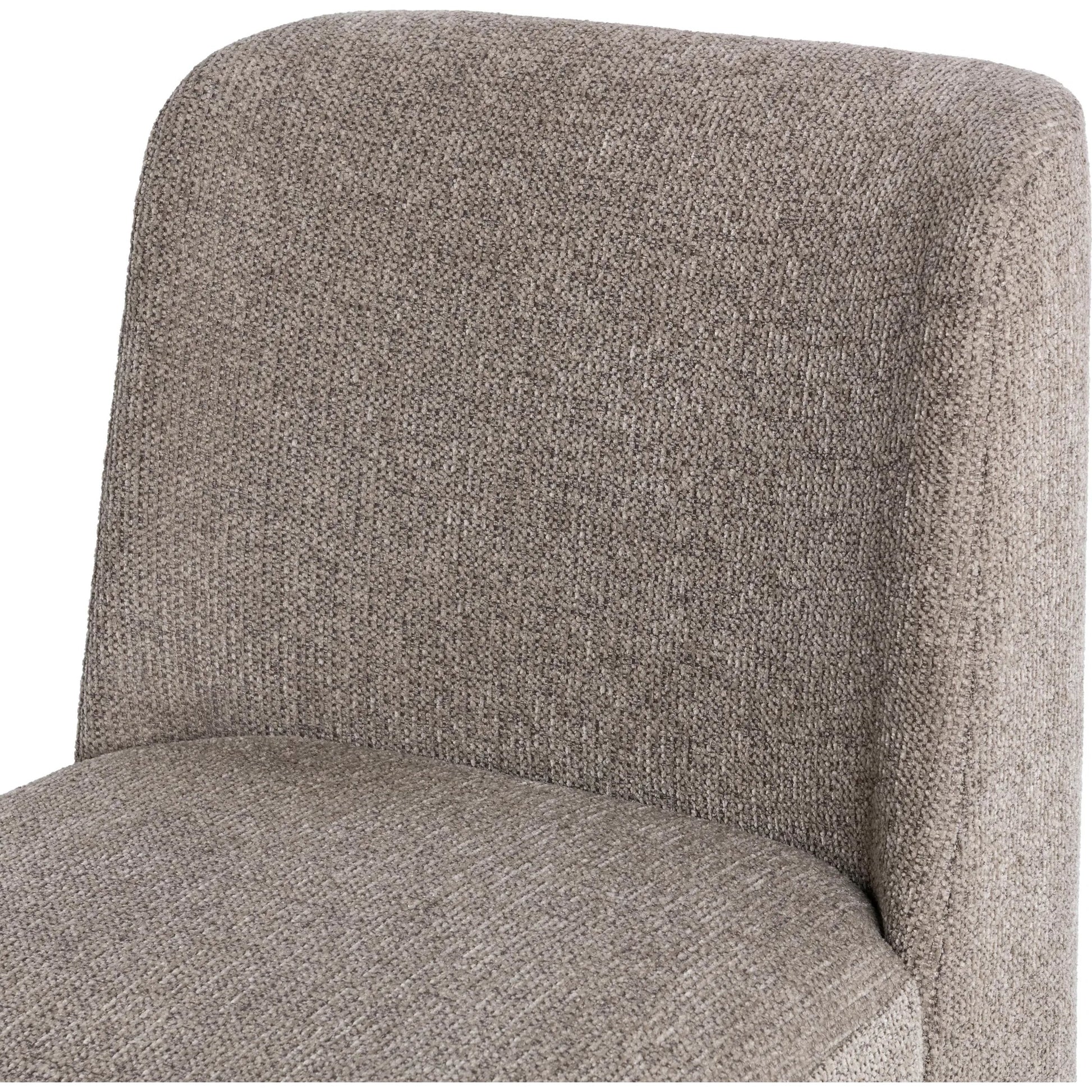 Senna Upholstered Dining Chair by Classic Home in taupe. Made from 100% polyester in a unique style.