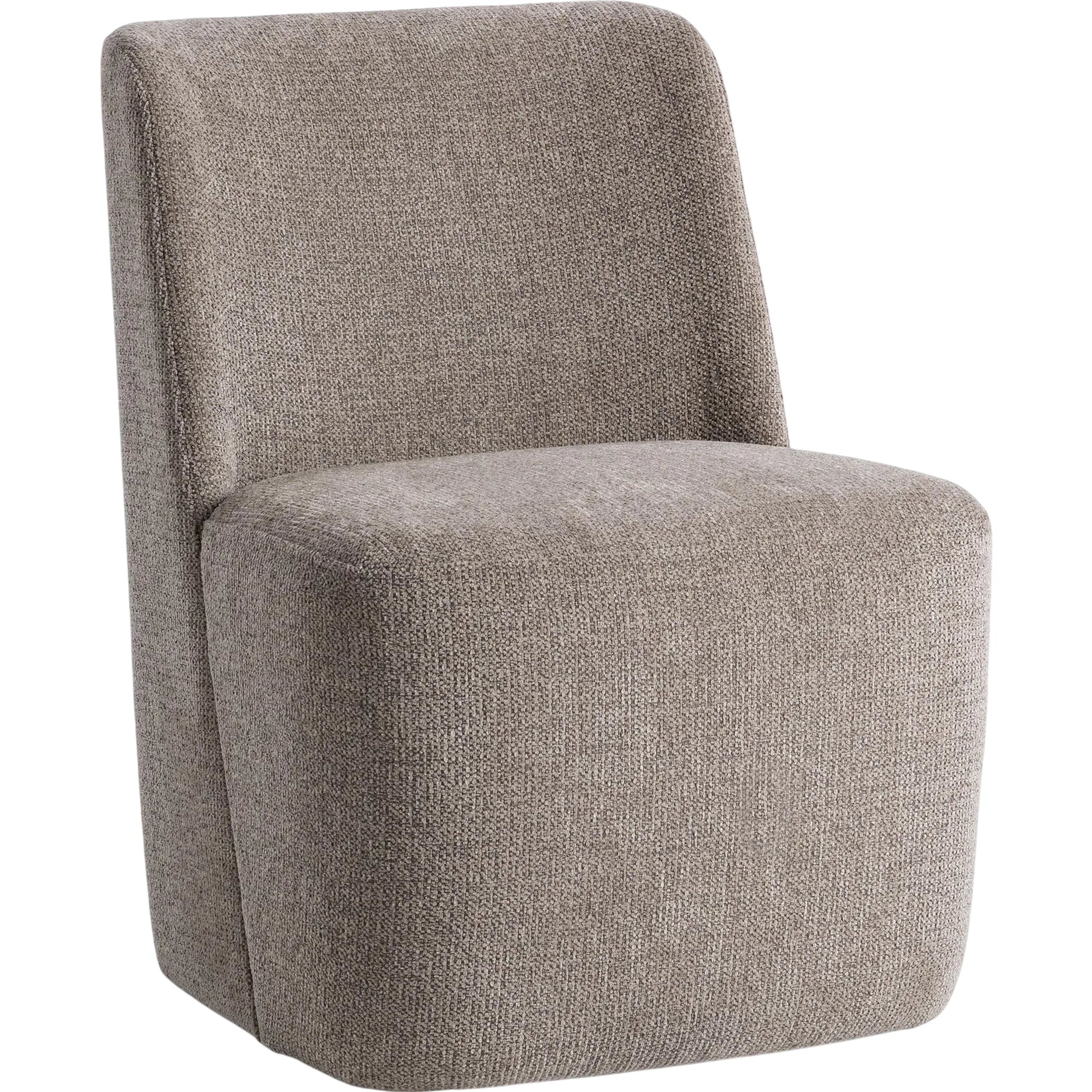 Senna Upholstered Dining Chair by Classic Home in taupe. Made from 100% polyester in a unique style.