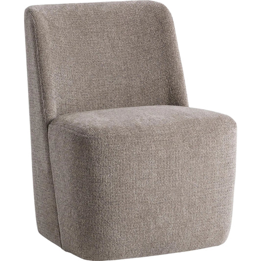 Senna Upholstered Dining Chair by Classic Home in taupe. Made from 100% polyester in a unique style.