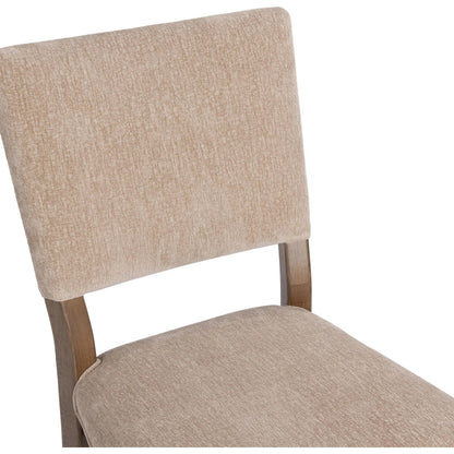 Arima Upholstered Dining Chair by Classic Home in wheat husk. Made from 100% polyester, parawood in a unique style.