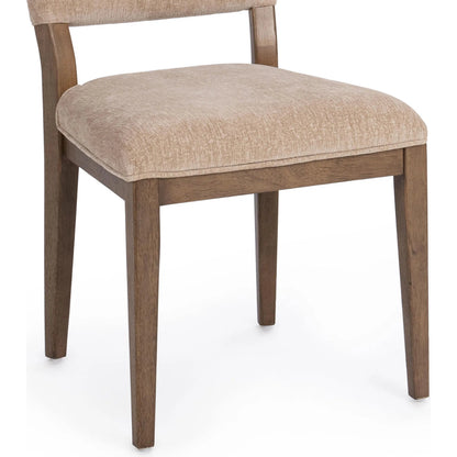 Arima Upholstered Dining Chair by Classic Home in wheat husk. Made from 100% polyester, parawood in a unique style.