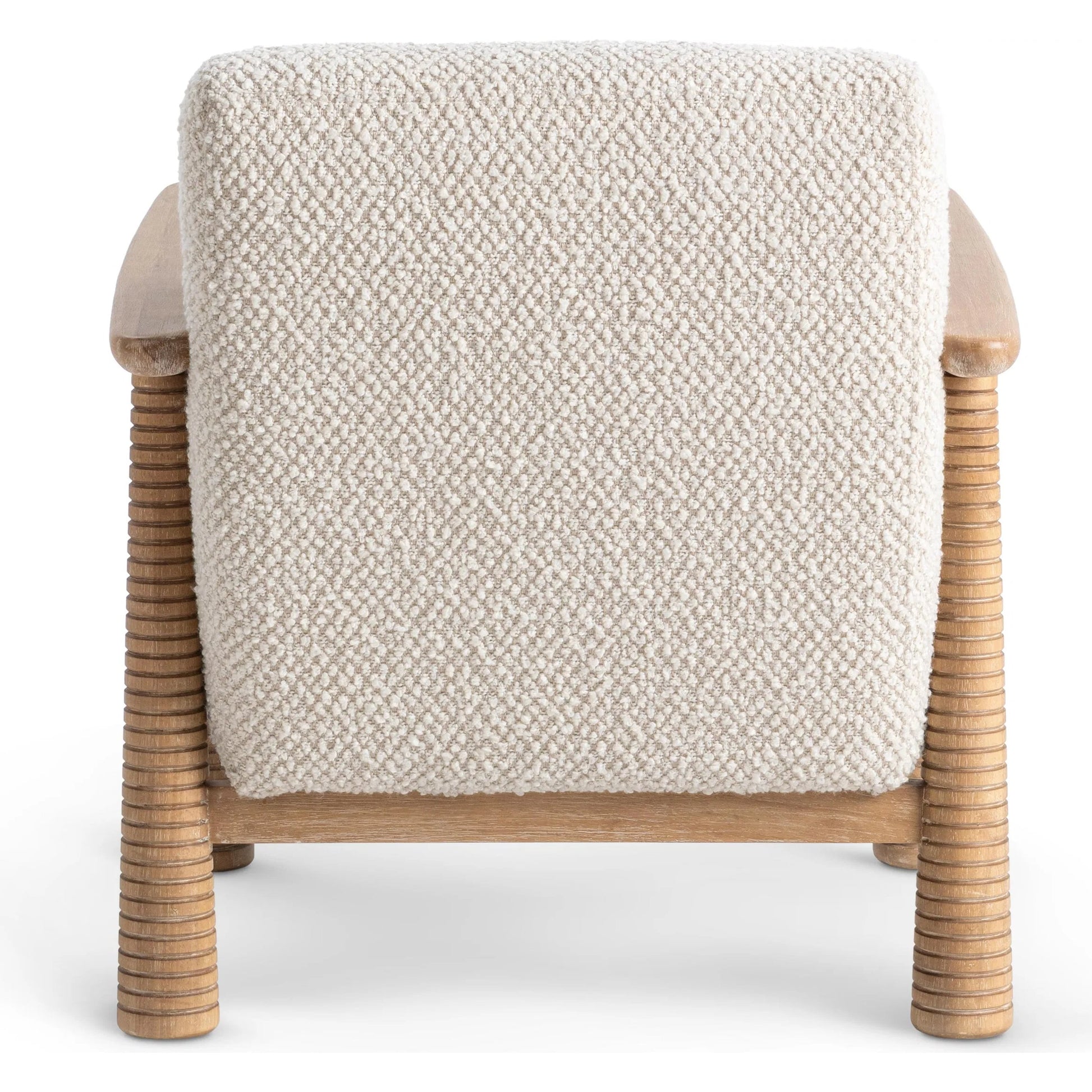 Caprice Upholstered Accent Chair by Classic Home in beige, natural. Made from 80% polyester, 20% acrylic, parawood in a unique style.