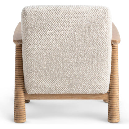 Caprice Upholstered Accent Chair by Classic Home in beige, natural. Made from 80% polyester, 20% acrylic, parawood in a unique style.